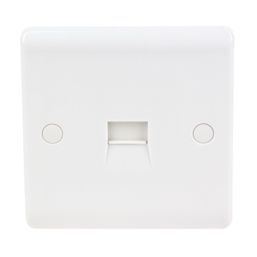 LAP  1-Gang Master Telephone Socket White