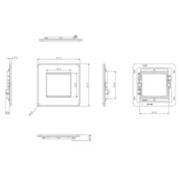 Knightsbridge  2-Module Modular Faceplate Antique Brass