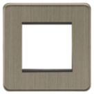 Knightsbridge  2-Module Modular Faceplate Antique Brass