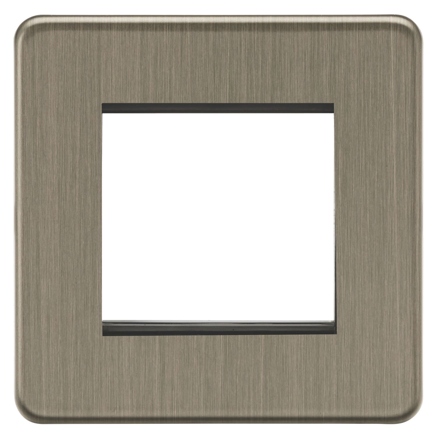 Knightsbridge 2-Module Modular Faceplate Antique Brass (932CR)
