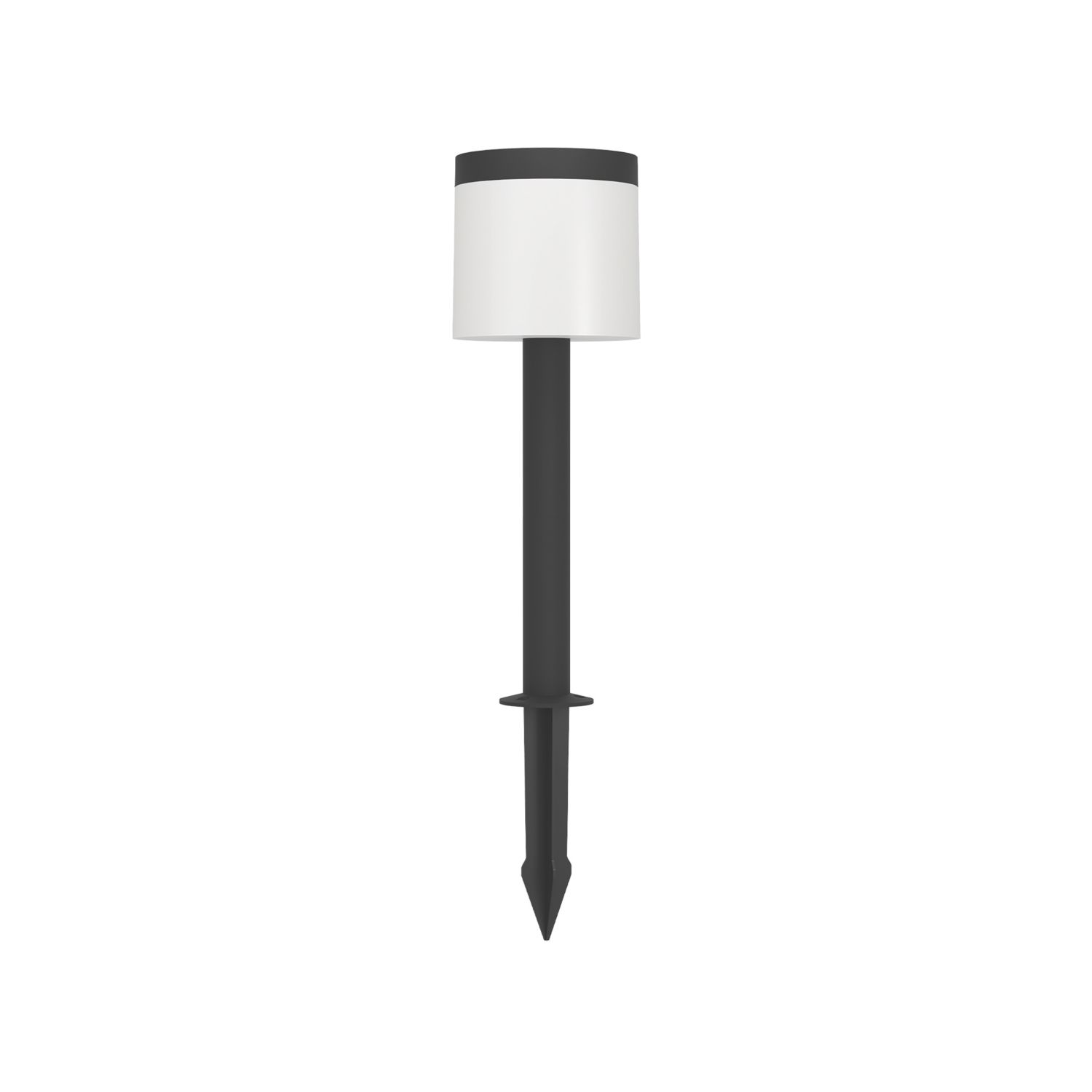 Eglo Pantete Outdoor LED Solar-Powered Spike Light With PIR Sensor Black/White 830lm (932CX)