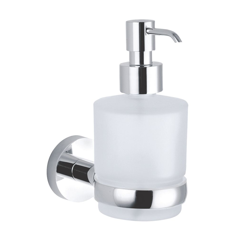 Aqualux Perth Soap Dispenser Chrome 150ml Screwfix