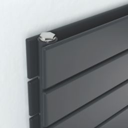 Ximax Oceanus Duplex 445mm x 1200mm 3120BTU Anthracite Horizontal Designer Radiator