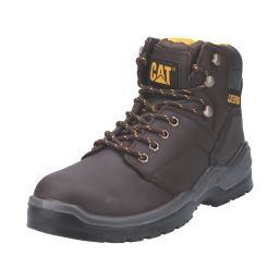 CAT Striver Size 8  Brown Water-Resistant Steel Toe Cap Safety Boots