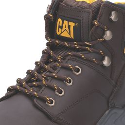 CAT Striver Size 8  Brown Water-Resistant Steel Toe Cap Safety Boots