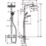 Hansgrohe Crometta E HP Rear-Fed Exposed Chrome Thermostatic Mixer Shower
