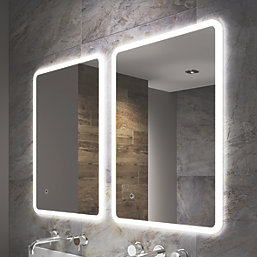 Sensio Libra Rectangular Ultra-Slim Illuminated CCT Bathroom Mirror With 2500lm LED Light 600mm x 800mm