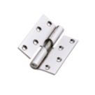 Smith & Locke Polished Chrome  Rising Butt Hinges  100mm x 84mm 2 Pack
