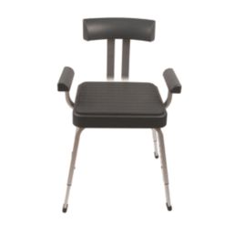 Croydex Freestanding Serenity Shower Chair Grey Screwfix