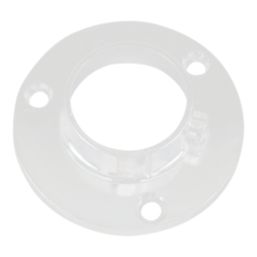 Essentials Rail End Sockets White 25mm 2 Pack