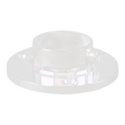 Essentials Rail End Sockets White 25mm 2 Pack