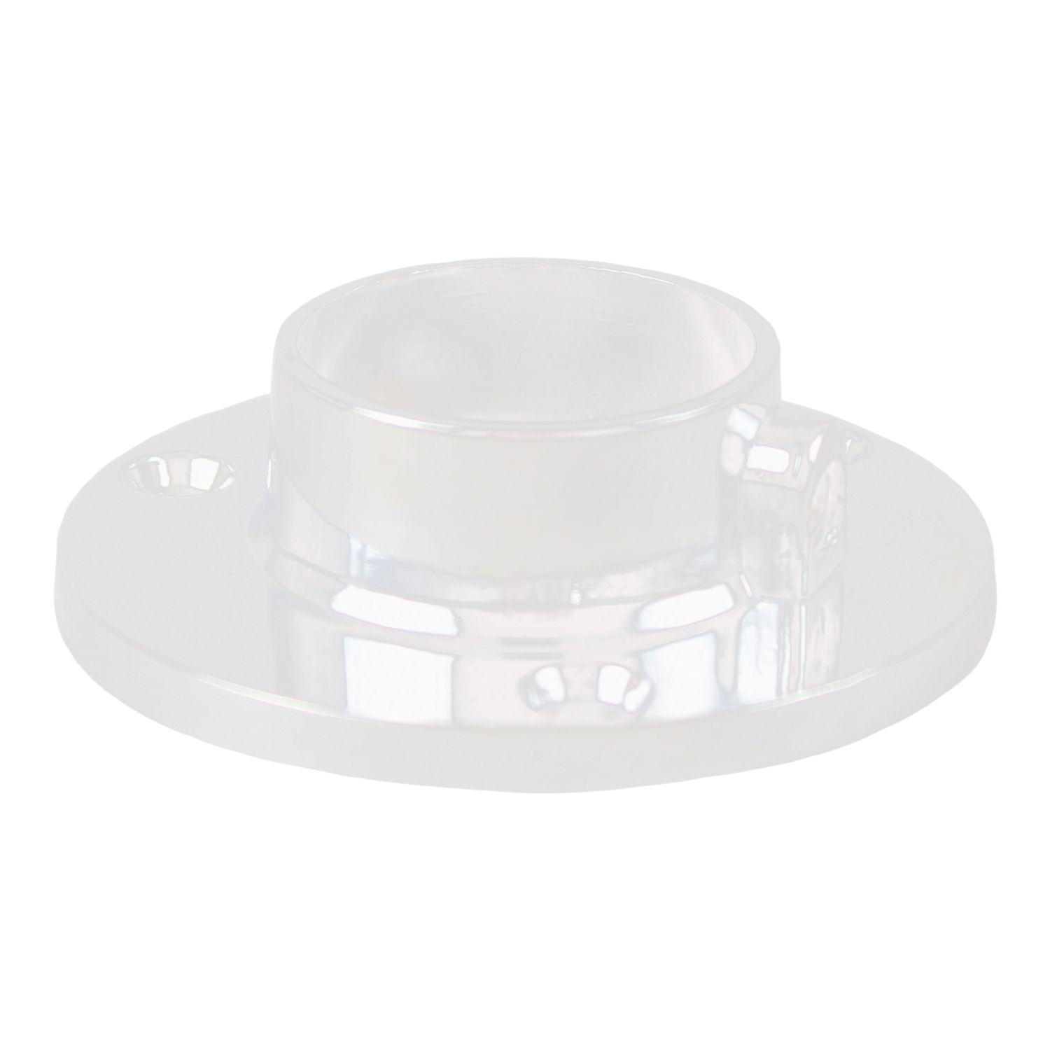 Essentials Rail End Sockets White 25mm 2 Pack (932VE)
