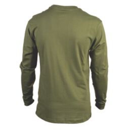 CAT Trademark Banner Long Sleeve T-Shirt Chive 3X Large 54-56" Chest