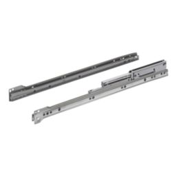 Essentials Steel Soft-Close Roller Drawer Runners 450mm 2 Pack