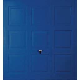 Gliderol Georgian 8' x 6' 6" Non-Insulated Framed Steel Up & Over Garage Door Signal Blue