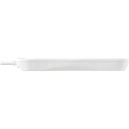 Masterplug 13A 4-Gang Unswitched  Extension Lead White 5m