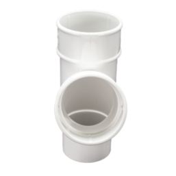 FloPlast RY1W Round Pipe Branch White 68mm