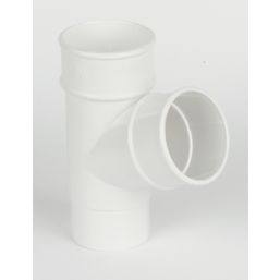 FloPlast RY1W Round Pipe Branch White 68mm