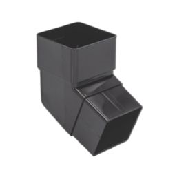 FloPlast  112.5° Square Offset Bend Black 65mm