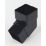 FloPlast  112.5° Square Offset Bend Black 65mm