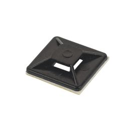 Cable Tie Base Black 20 x 19mm 100 Pack