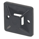 Cable Tie Base Black 20mm x 19mm 100 Pack