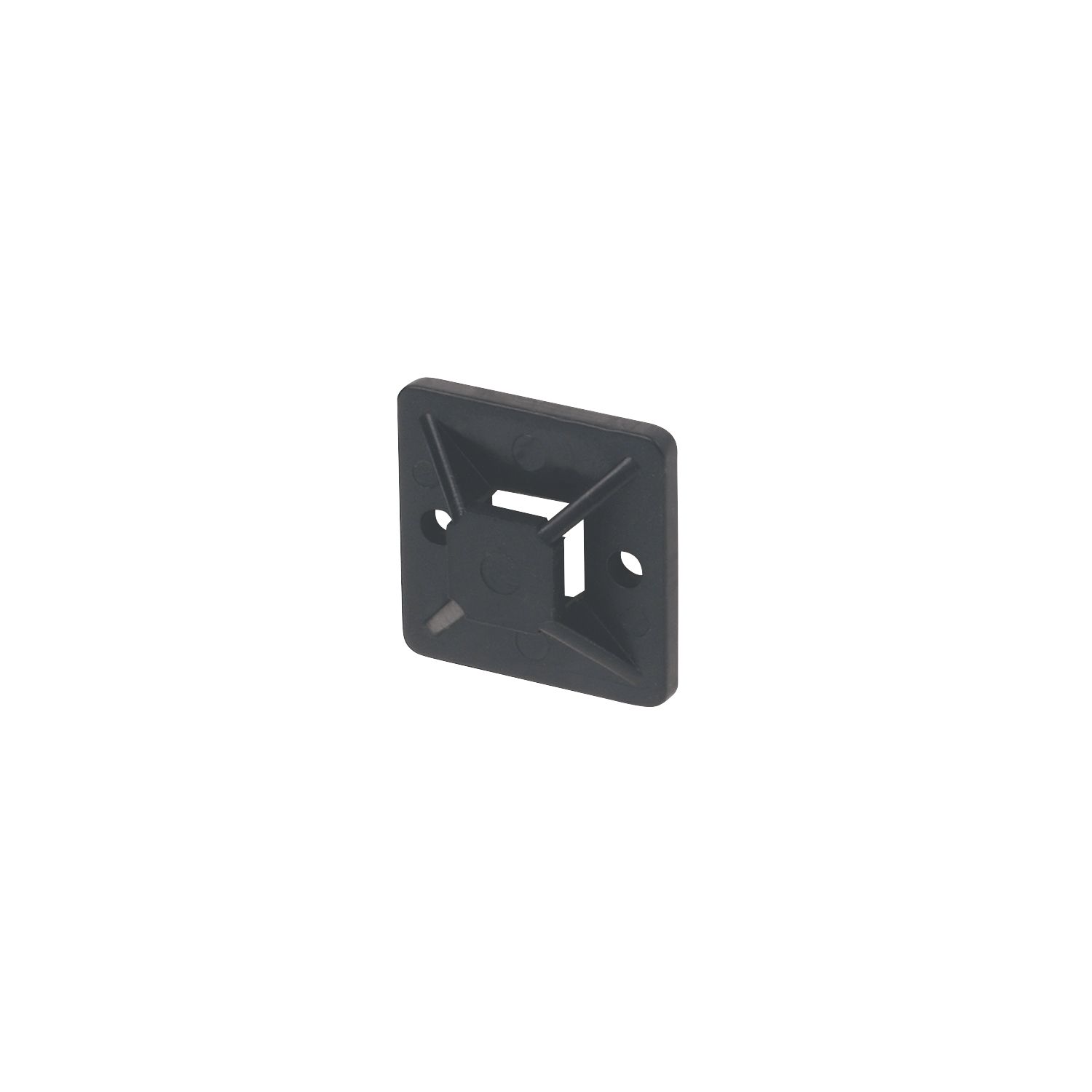 Essentials Cable Tie Bases Black 20mm x 19mm 100 Pack (93380)