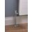 Terrier Decorative 15mm x 1/2" Anthracite/Chrome Angled & L/S Modern Thermostatic Radiator Valve & Lockshield