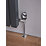 Terrier Decorative Anthracite Angled Thermostatic TRV & Lockshield  15mm x 1/2"