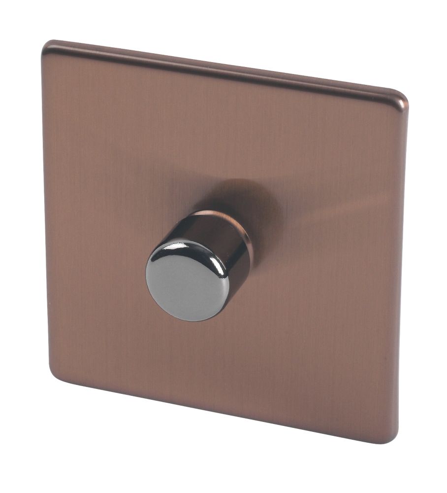 Varilight V-Pro 1-Gang 2-Way LED Dimmer Switch  Brushed Bronze