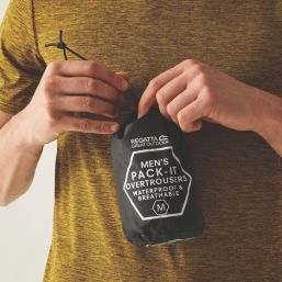 Regatta Pack It Waterproof  Overtrousers Black Small 25" W 31" L