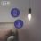 LAP  E14 Candle LED Light Bulb Milky 470lm 2.2W 2 Pack