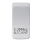 Knightsbridge 'COFFEE MACHINE' Switch Cover Matt White