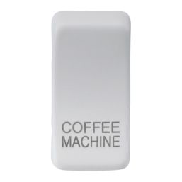 Knightsbridge 'COFFEE MACHINE' Switch Cover Matt White