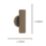 Eglo Portillo Up & Down Wall Light Bronze