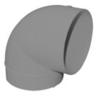 Manrose 90° Round Bend White 125mm