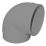 Manrose 90° Round Bend White 125mm
