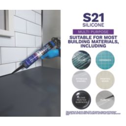 Bostik S21 Multipurpose Silicone Sealant Black 310ml
