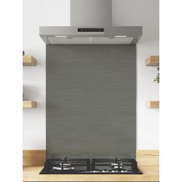 Wilsonart  Brushed Steel/Brushed Titanium Hob Splashback 600mm x 800mm x 4mm