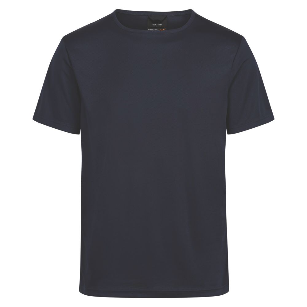 Regatta Pro Wicking Short Sleeve T-Shirt Navy Small 36