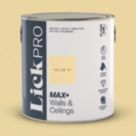 LickPro Max+ 2.5Ltr Yellow 07 Matt Emulsion  Paint