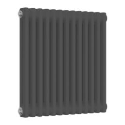 Reina 600mm x 605mm 1935BTU Anthracite Horizontal 2 Column Radiator