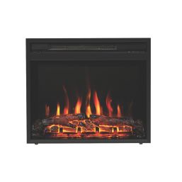 Be Modern Rodwell Black Remote Control Inset Electric Fire 584mm x 154mm x 503mm