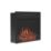 Be Modern Rodwell Black Remote Control Inset Electric Fire 584mm x 154mm x 503mm