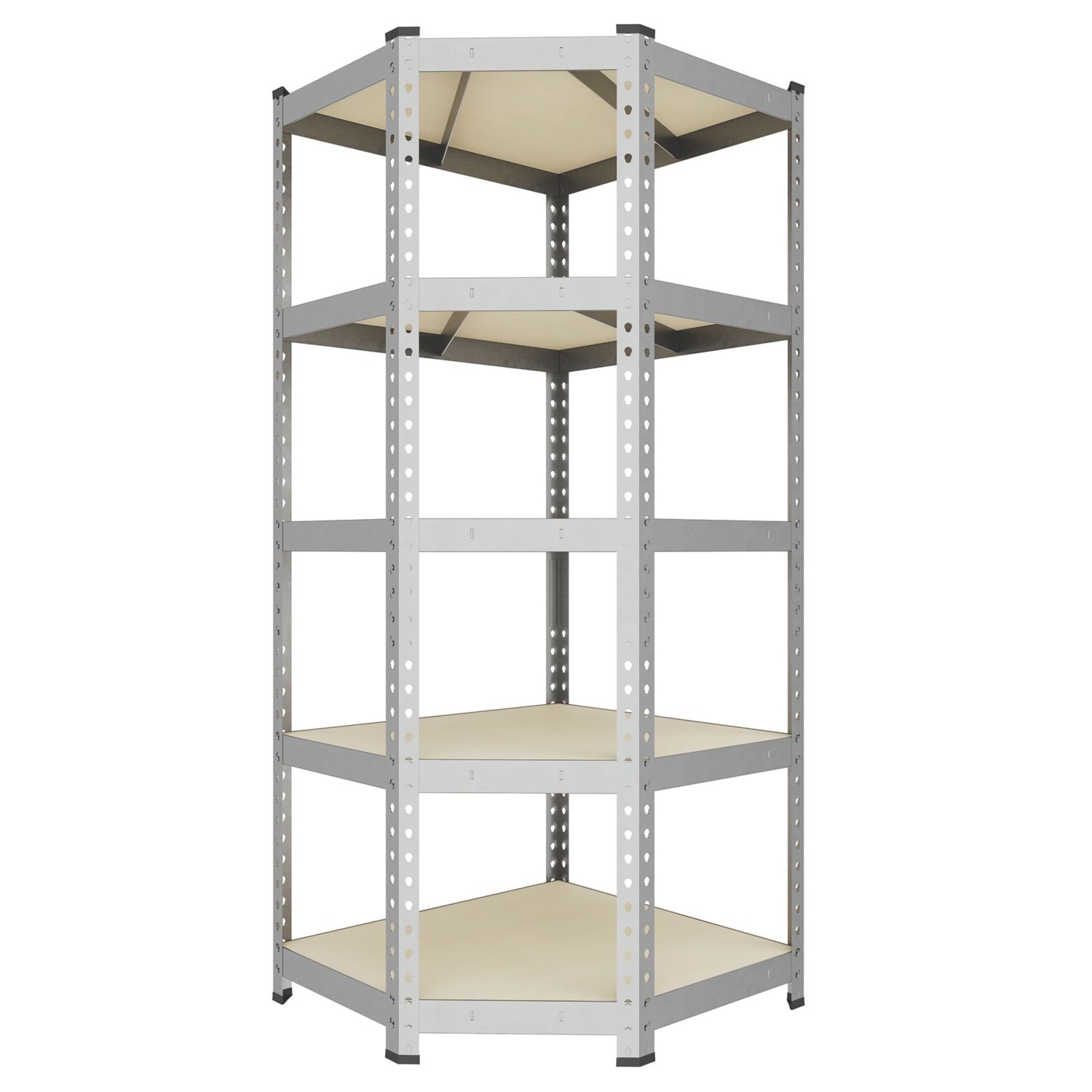 RB Boss Fastlok UDL/GALV 5-Tier Metal Garage Shelving Unit 560mm x 1000mm x 1800mm (933TW)