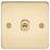 Knightsbridge  10AX 1-Gang 2-Way Light Switch  Polished Brass