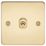 Knightsbridge FP1TOGPB 10AX 1-Gang 2-Way Light Switch  Polished Brass