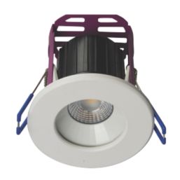 Robus Ramada Fixed  Fire Rated LED Downlight White / Brushed Chrome 7W 640lm
