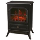 Refurb   Black Electric Stove Fire 415mm x 548mm