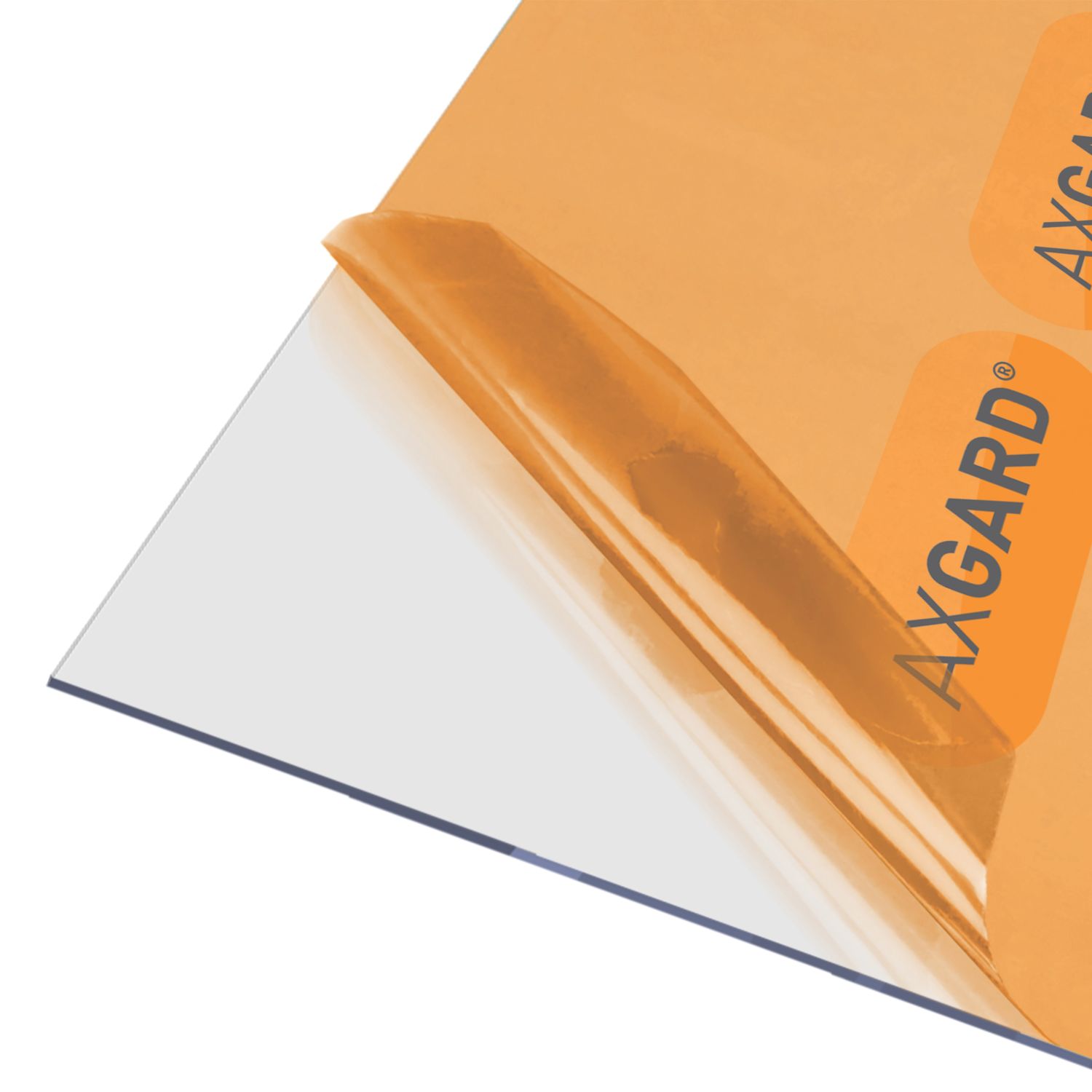 Axgard Polycarbonate Clear Impact-Resistant Glazing Sheet 620mm x 1020mm x 2mm (934GP)